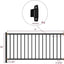 Kit Barandilla Terraza Metal Hierro Forjado Negro