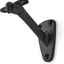 Set 10 Soportes Pasamanos 3pulg Negro Mate Interior Exterior