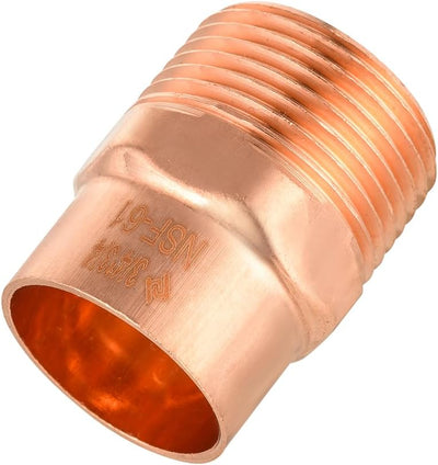10 Adaptadores Cobre 3/4pulg Cx1/2pulg MNPT Soldadura