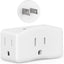 Adaptador 2 clavijas a 3 clavijas extensor pared con 3 salidas CA