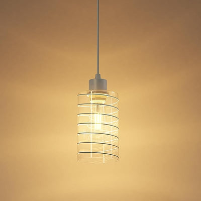 Lámpara colgante cristal cuadrada moderna cable ajustable