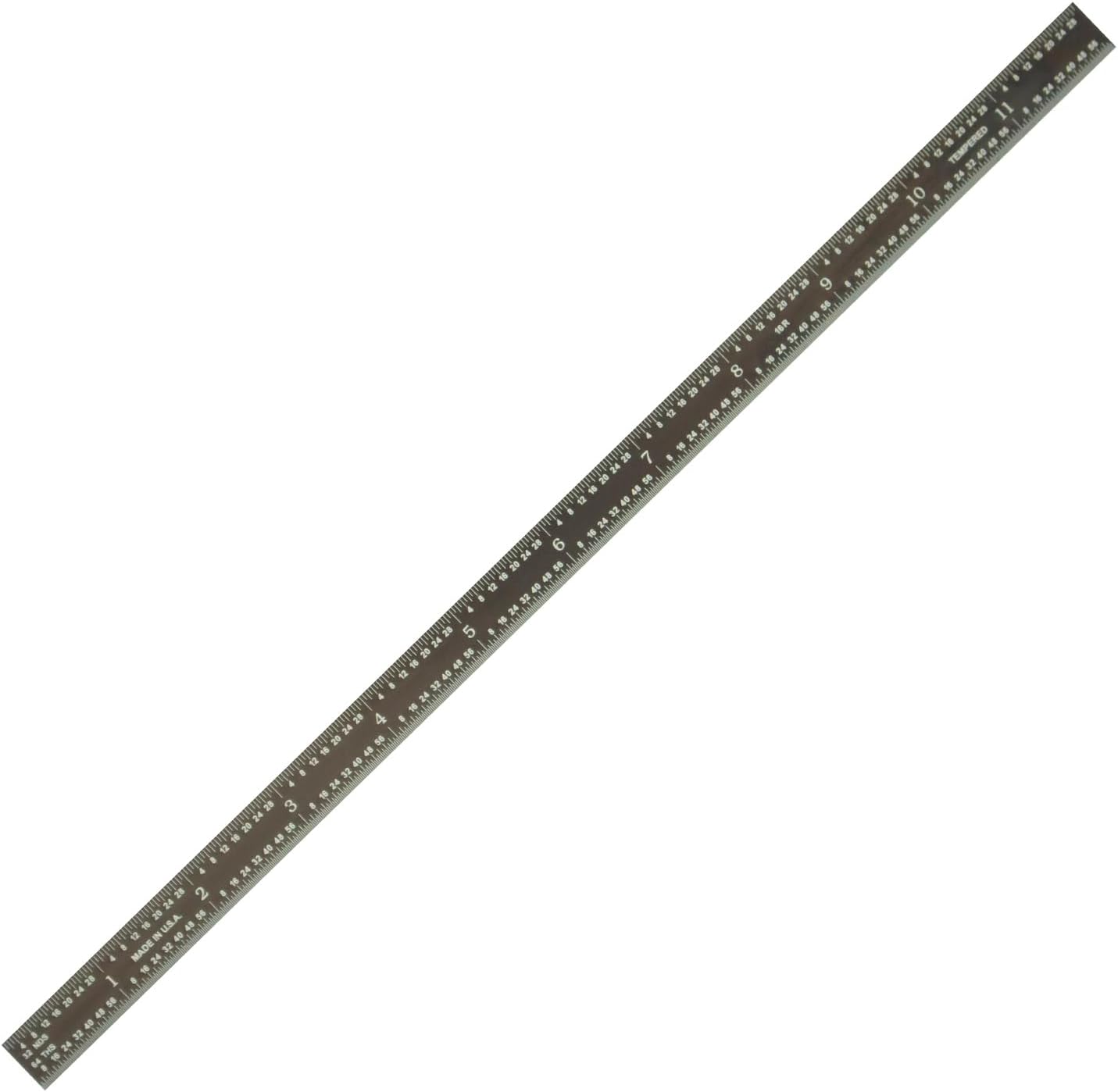 Regla acero inox 12pulg 1/50" espesor alta precision
