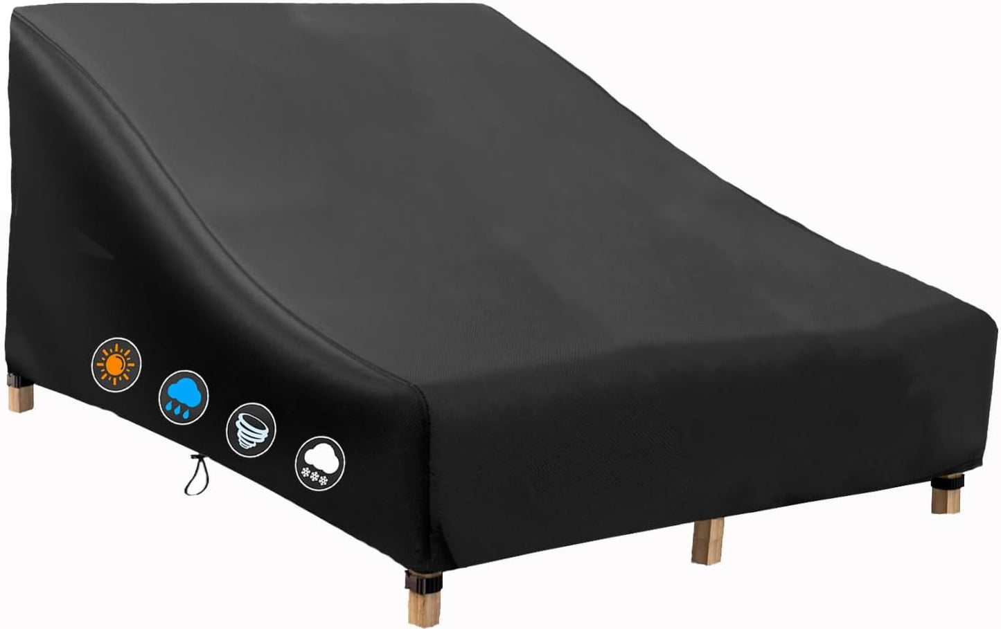 Funda tumbona patio 82pulg impermeable 81x57x32pulg