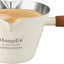Taza Espresso Acero Inox Mango Madera 200ml Blanca