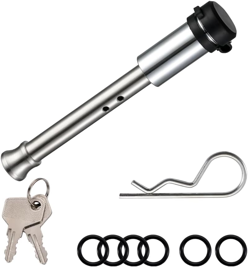 Cerradura remolque acero inox 5/8" con juntas goma set 1