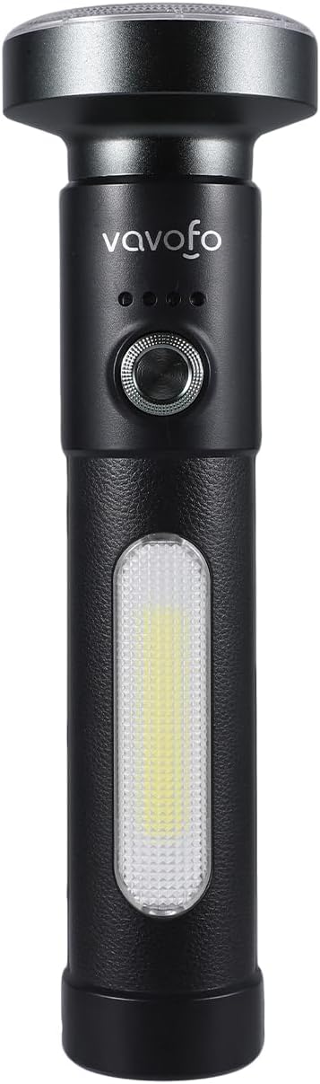 Linterna LED recargable 10W 520lm tipo C 3000mAh 4 modos camping
