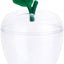 Tarro manzana transparente regalo profesores fiesta boda