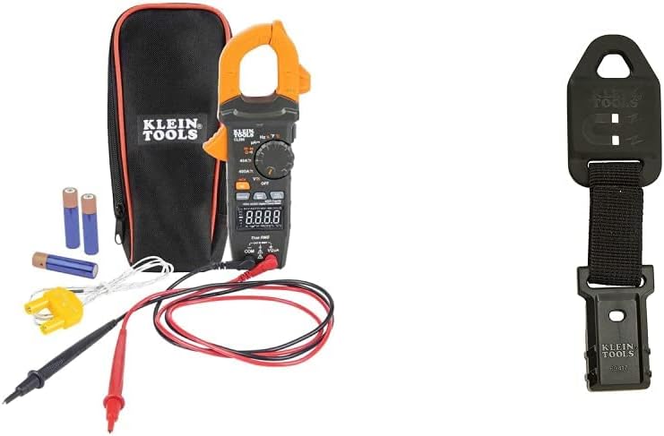 Medidor abrazadera digital TRMS 400A AC/DC con correa