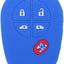 Funda silicona para llavero Toyota Sienna 41 botón azul