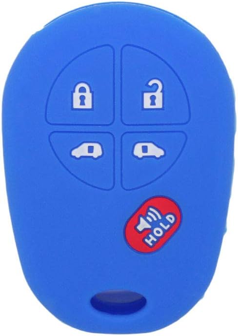 Funda silicona para llavero Toyota Sienna 41 botón azul