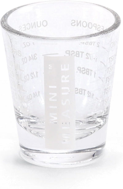 Vaso medidor vidrio 26 medidas para té y alimentos secos blanco