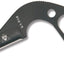 Cuchillo hoja fija 1.6pulg 9cr18 mango negro