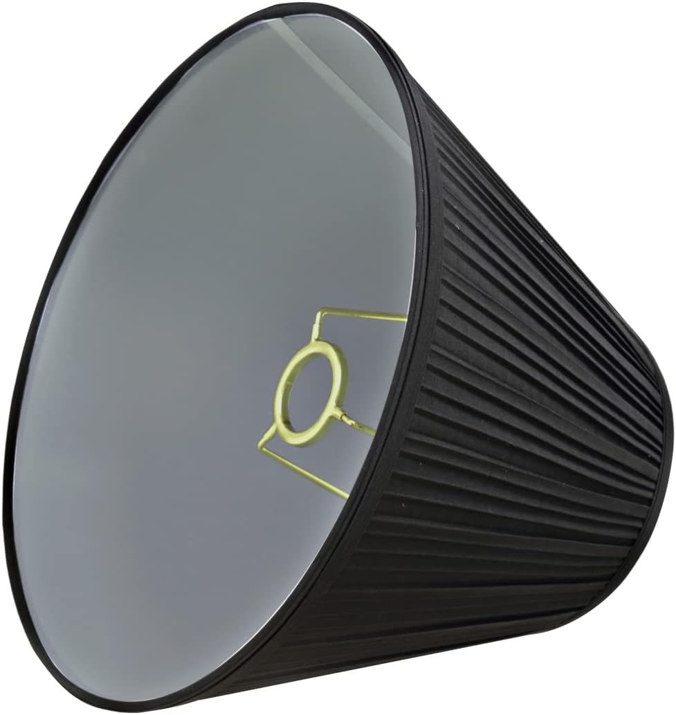 Pantalla lámpara Empire Uno negro 5x10x8pulg