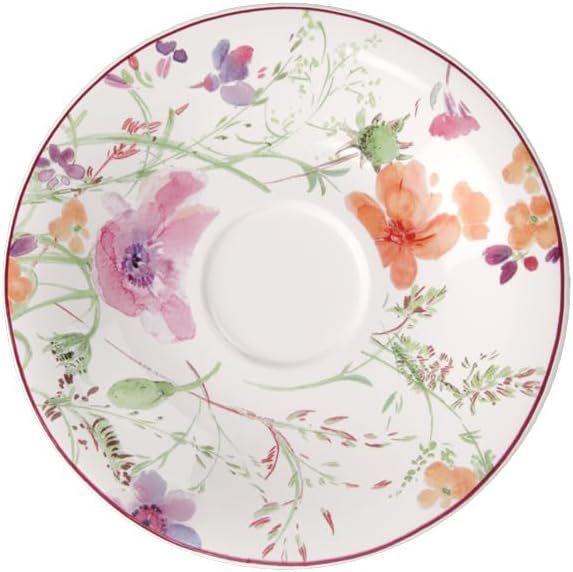 Platillo porcelana decoración flores 6.3in