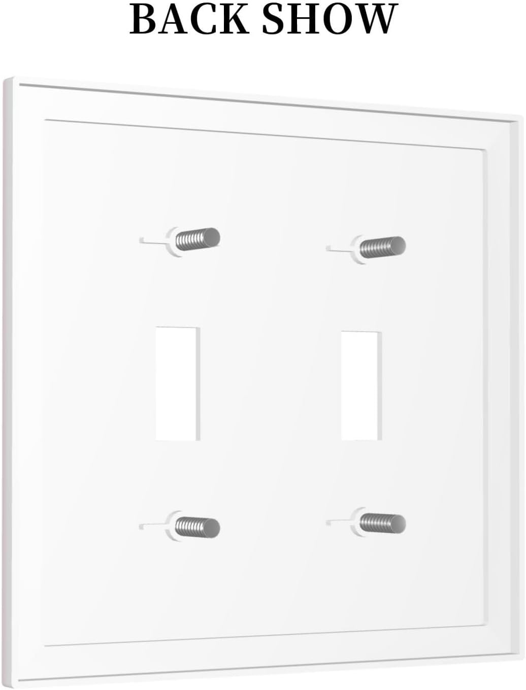 Cubierta interruptor luz doble cambio rosa claro placa pared