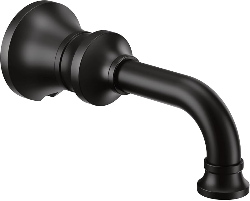 Caño tradicional Moen S5001BL negro mate conexión CC