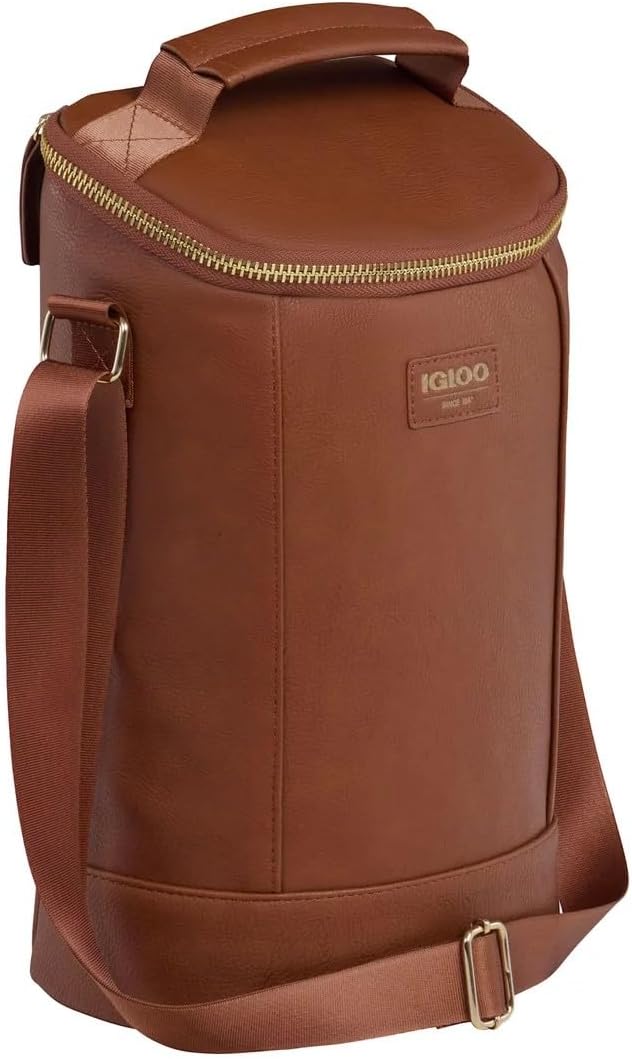 Bolsa bebidas aislamiento MaxCold forro metálico Cognac