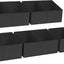 Cestas plegables armario con asas y divisor 5 pzas