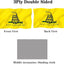 Bandera Gadsden 4x6ft poliéster 200D 2 ojales