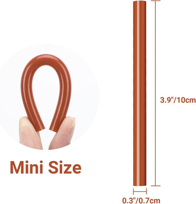 Mini barras pegamento marrón 36 pzas 4" x 0.27