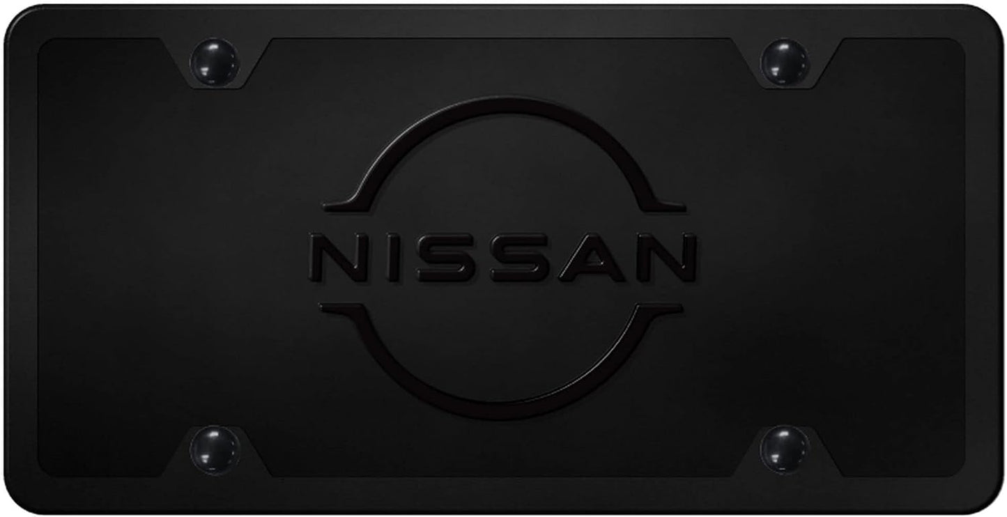 Kit matrícula acrílica con logotipo Nissan negro