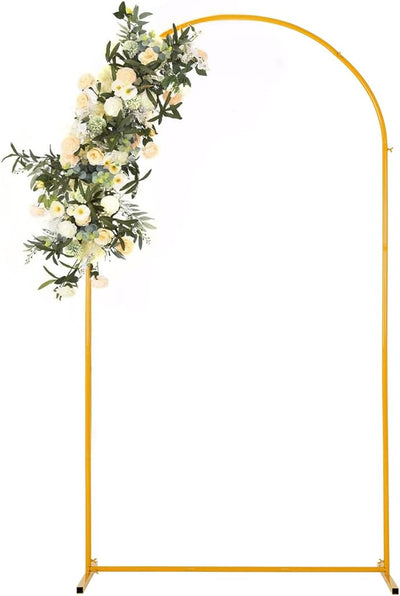 Soporte arco dorado 7.2ft para bodas y fiestas