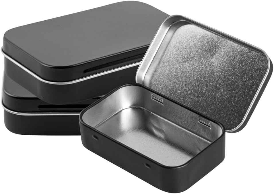 Contenedores negros 4.5oz con tapas bisagra 10 cajas