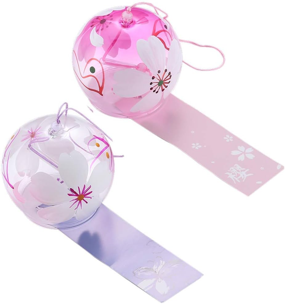 Campanas viento estilo japonés de cristal colgante