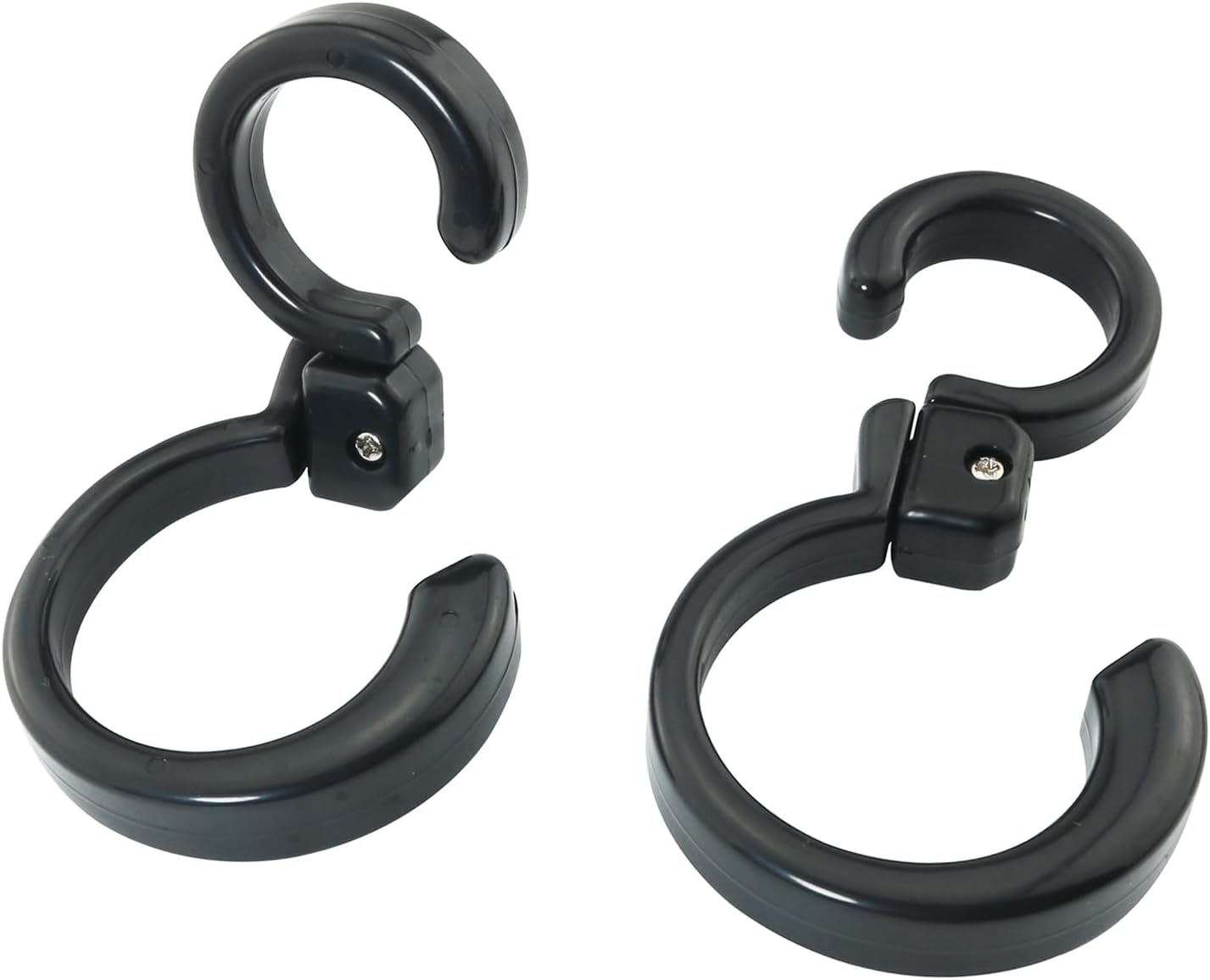2 Ganchos Plegables Giratorios Plástico para Colgar Ropa