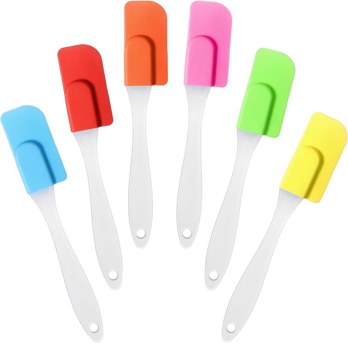 Set 6 Espátulas Silicona Multicolor para Cocina
