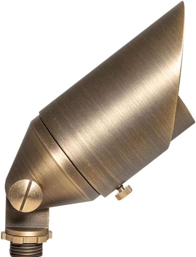 Foco exterior bronce 12V para jardín y patio