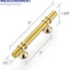 30 Tiradores Dorados 5" para Gabinetes Cocina Armario