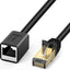 Cable extensión Ethernet Cat6 15ft macho hembra blindado