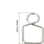Clip conector candelabro 100 pzas acero inox plata