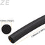 Tira sellado goma EPDM redonda 0.472pulg x 6.6ft negro