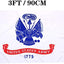 Banderas militares EE.UU. 2x3 blancas doble cara resistente