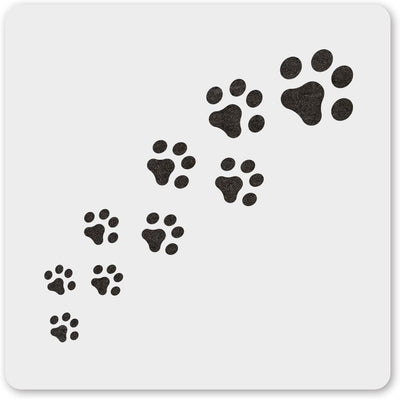 Plantilla reutiliz. 6" perros manualidades decoración