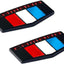 2 Pzas Emblemas Camaro 3D Multi Rojo