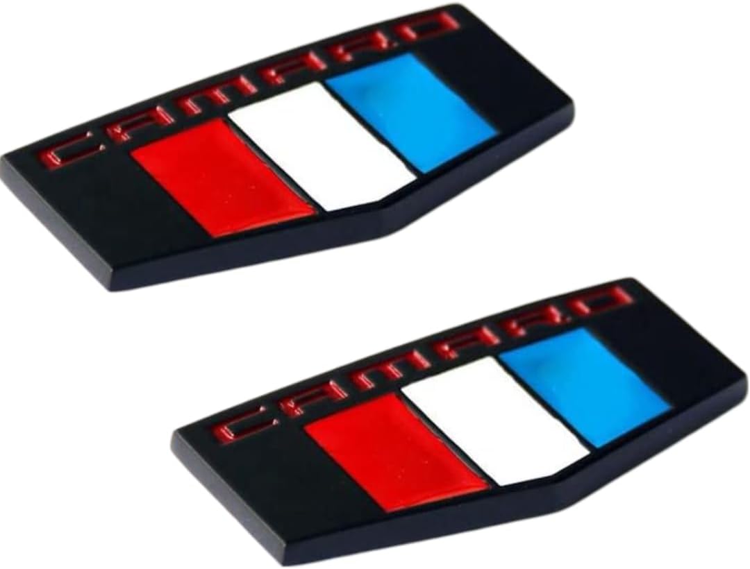 2 Pzas Emblemas Camaro 3D Multi Rojo