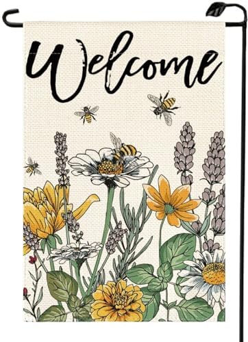 Bandera jardín girasoles 12x18pulg doble cara exterior