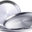 3 Pzas Platos Acero Inox 8" Campamento Reutiliz.