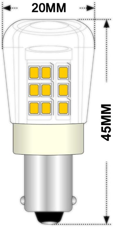 Bombilla LED 3W AC12V/DC 10-24V base bayonetano 4 pzas