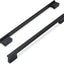 10 Tiradores Negro Mate 15" para Armarios y Cajones