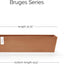 Maceta compuesta rectangular terracota 31.5pulg