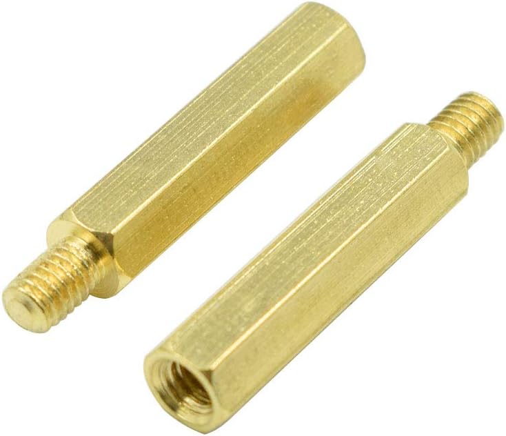 Separador M4 0.984pulg latón hexagonal PCB 20 Pzas