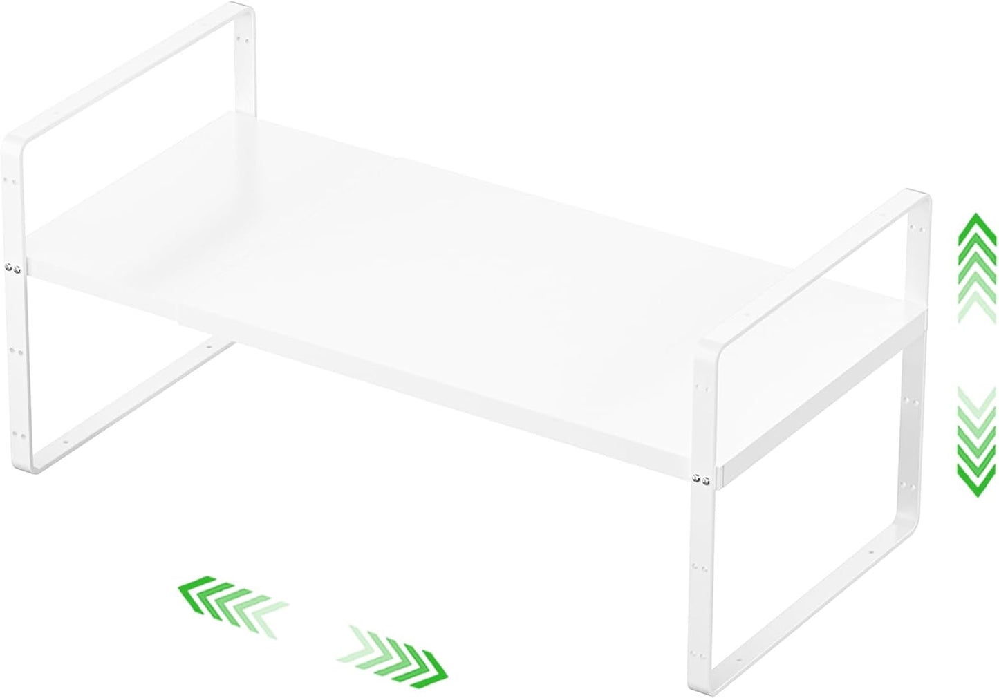 Estante apilable almacenamiento cocina baño despensa blanco