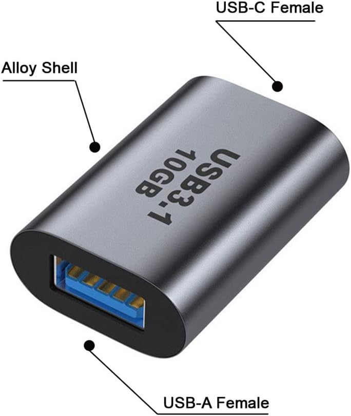 Adaptador USB-C a USB 3.0 10gbps para portátil