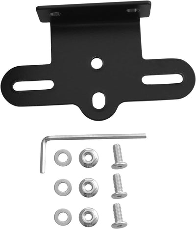 Soporte reflector bicicleta de montaña placa luz trasera negro