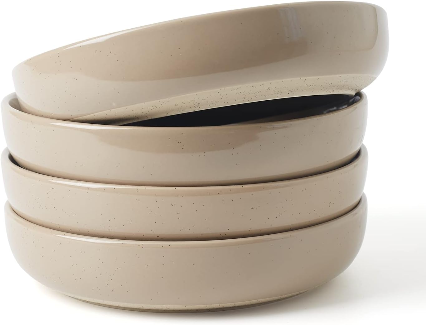 Set 4 Cuencos Pasta 33oz para Ensalada Marrón Canela