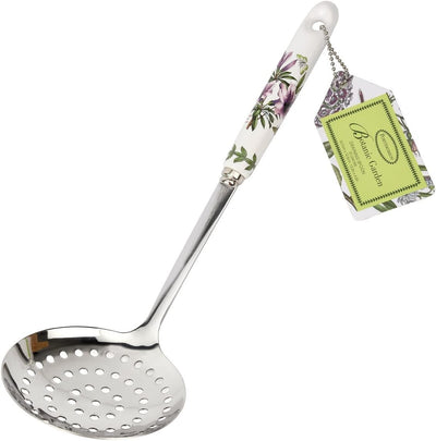 Cuchara drenaje 13pulg diseño azalea mango porcelana acero inox